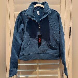 Blue Half-Zip Pullover NWT